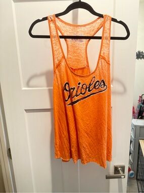 Touch by Alyssa Milano Orange Orioles Graphic Tank Top
